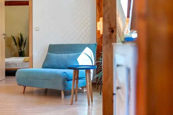 Wohnzimmer  Haus Berlin, Whg. Muschel Maisonette