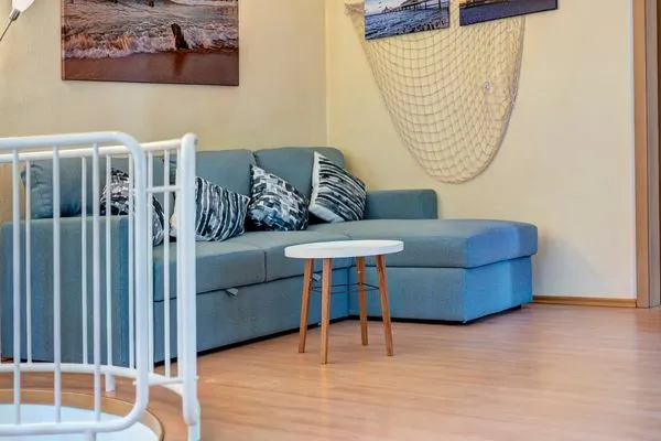 Wohnzimmer  Haus Berlin, Whg. Muschel Maisonette