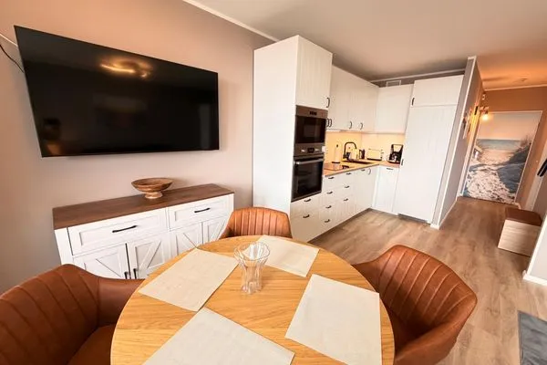 Wohnzimmer Ferienpark Sierksdorf Meeresblick