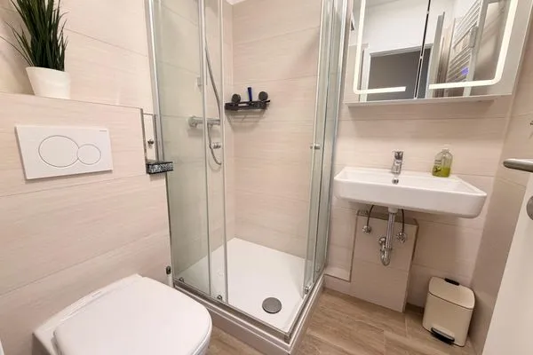 Badezimmer Ferienpark Sierksdorf Meeresblick