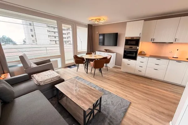 Wohnzimmer Ferienpark Sierksdorf Meeresblick