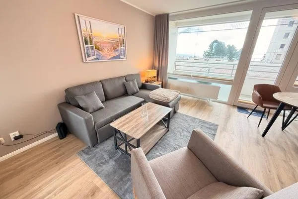 Wohnzimmer Ferienpark Sierksdorf Meeresblick