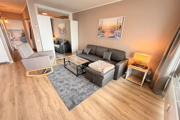 Wohnzimmer Ferienpark Sierksdorf Meeresblick