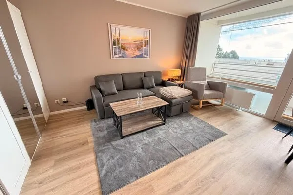 Wohnzimmer Ferienpark Sierksdorf Meeresblick