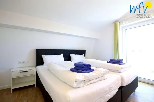 Schlafzimmer Villa Drees Ferienwohnung 12