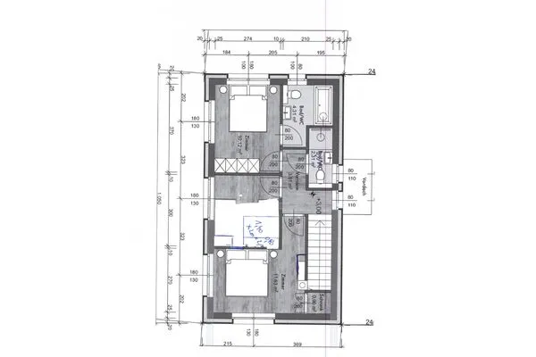 Floor plan of the upper floor  Lasserhäusl by Alpenidyll Apartments
