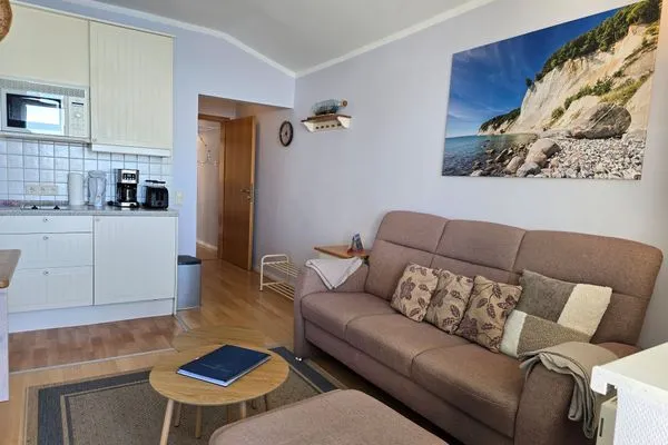 Wohnzimmer  Fürstenhof App. 405 - mit Balkon und Meerblick