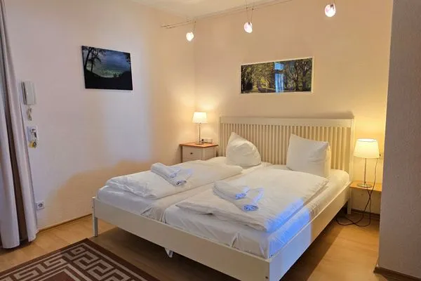 Schlafzimmer  Fürstenhof, App. 403 - erste Reihe am Meer