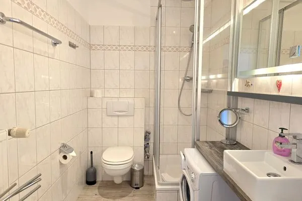 Badezimmer  Fürstenhof, App. 304 - Erste Reihe am Meer