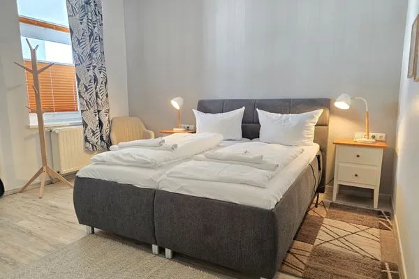 Schlafzimmer  Fürstenhof, App. 304 - Erste Reihe am Meer