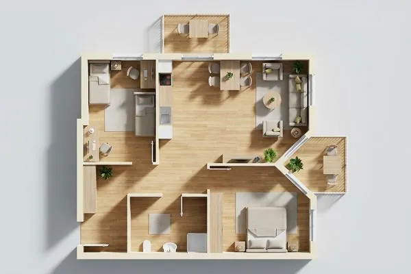 Grundriss  Ferienwohnung Auszeit