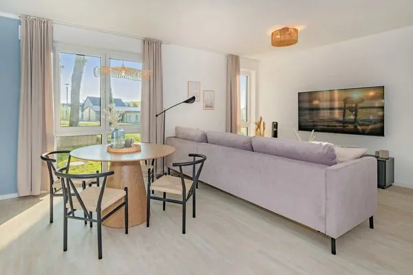 Wohnzimmer  Ferienwohnung Blaubarschbude