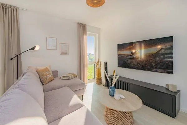 Wohnzimmer  Ferienwohnung Blaubarschbude