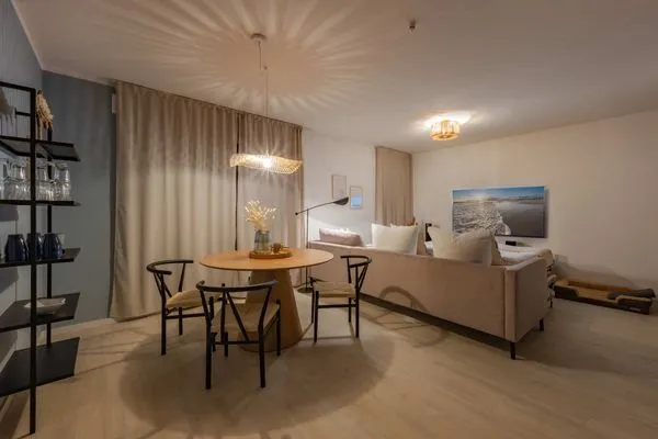 Schlafzimmer  Ferienwohnung Blaubarschbude