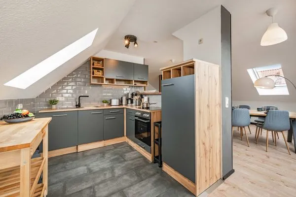 Küche / Küchenzeile  Ferienwohnung Dock12C