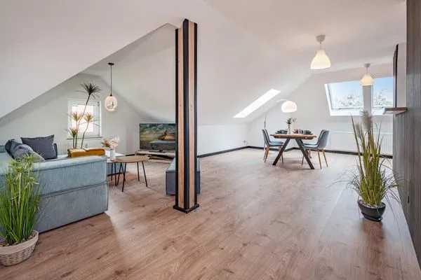 Wohnzimmer  Ferienwohnung Dock12C