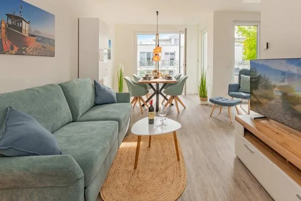 Wohnzimmer  Ferienwohnung Ankerplatz