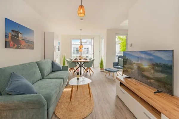 Wohnzimmer  Ferienwohnung Ankerplatz