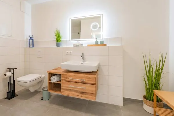 Badezimmer  Ferienwohnung Ankerplatz