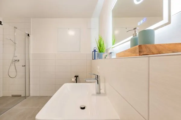 Badezimmer  Ferienwohnung Ankerplatz