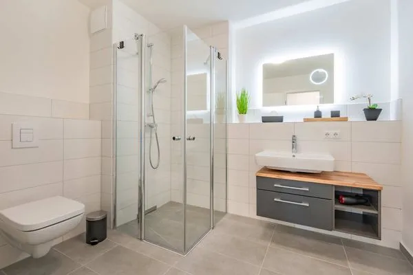 Badezimmer  Ferienwohnung Ankerplatz