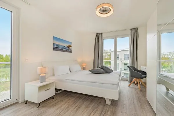 Schlafzimmer  Ferienwohnung Ankerplatz