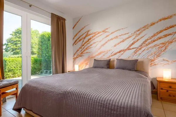 Schlafzimmer  Ferienwohnung Krebssee Idyll 1
