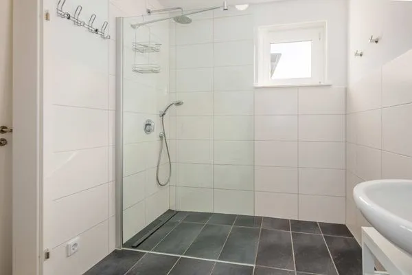 Badezimmer  Ferienwohnung Krebssee Idyll 1
