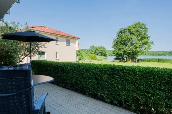 Terrasse  Ferienwohnung Krebssee Idyll 1