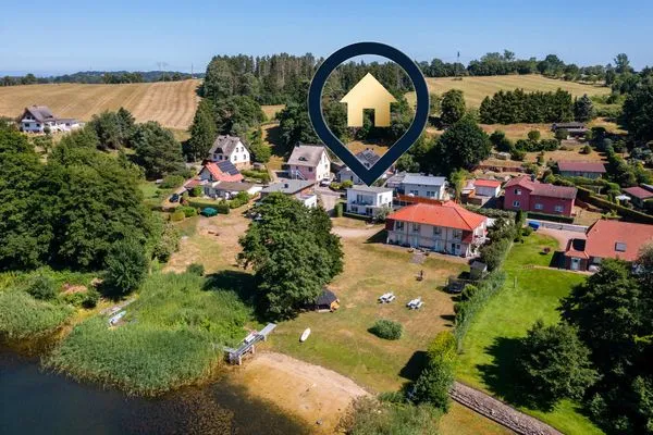 Vogelperspektive  Ferienwohnung Krebssee Idyll 1