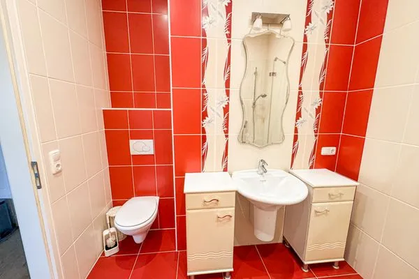 Badezimmer  Uns Tauhus Ferienwohnung