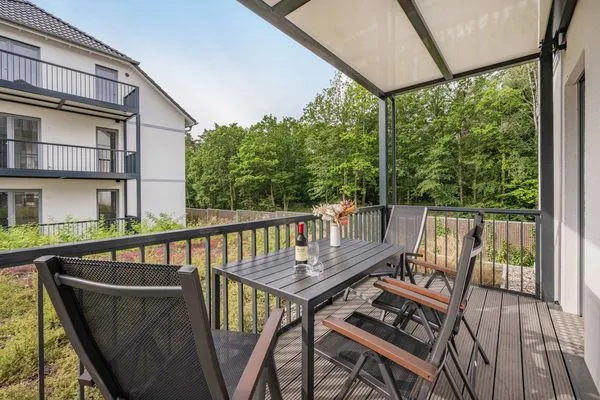Balkon  Ferienwohnung Hart Backbord