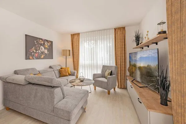 Wohnzimmer  Ferienwohnung Hart Backbord