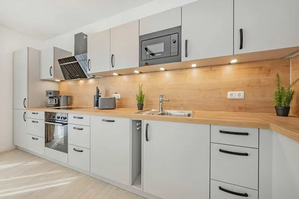 Küche / Küchenzeile  Ferienwohnung Hart Backbord