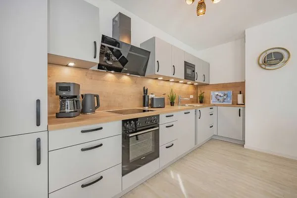 Küche / Küchenzeile  Ferienwohnung Hart Backbord