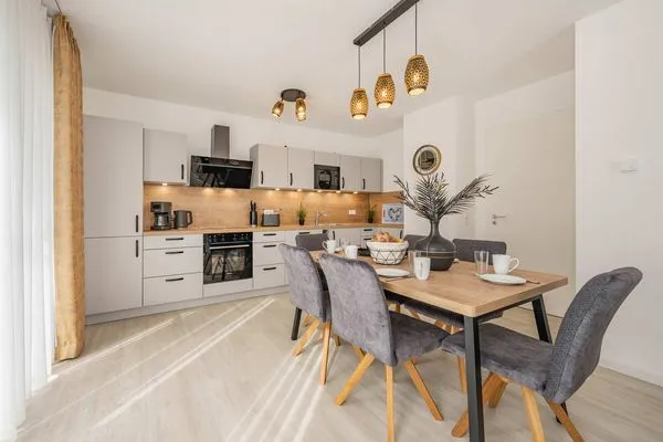 Küche / Küchenzeile  Ferienwohnung Hart Backbord