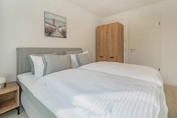 Schlafzimmer  Ferienwohnung Hart Backbord