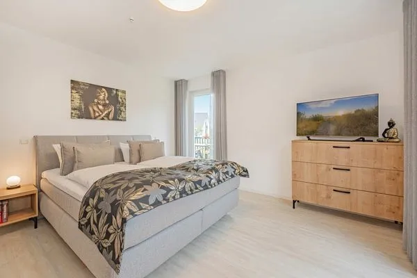 Schlafzimmer  Ferienwohnung Hart Backbord