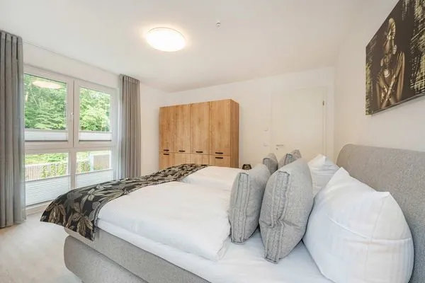 Schlafzimmer  Ferienwohnung Hart Backbord