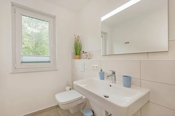 Badezimmer  Ferienwohnung Hart Backbord