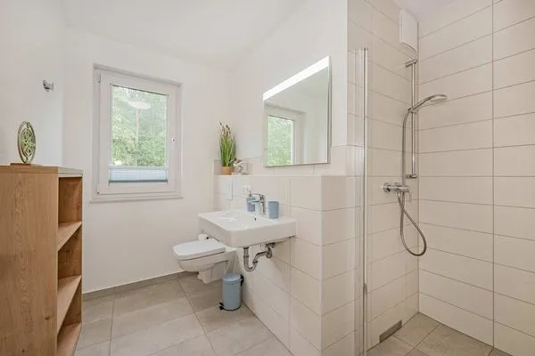 Badezimmer  Ferienwohnung Hart Backbord