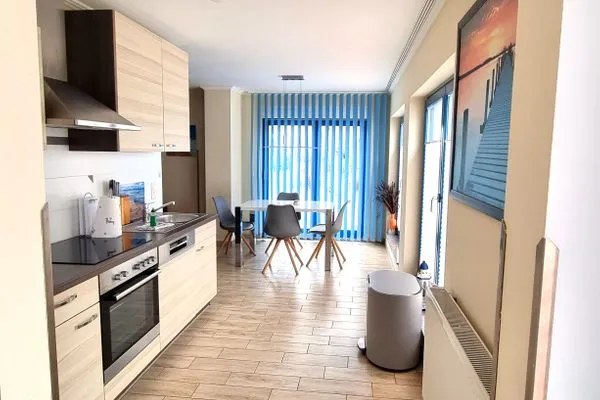 Küche / Küchenzeile  Ferienwohnung Ostrea Breege - mit Garten und Grill