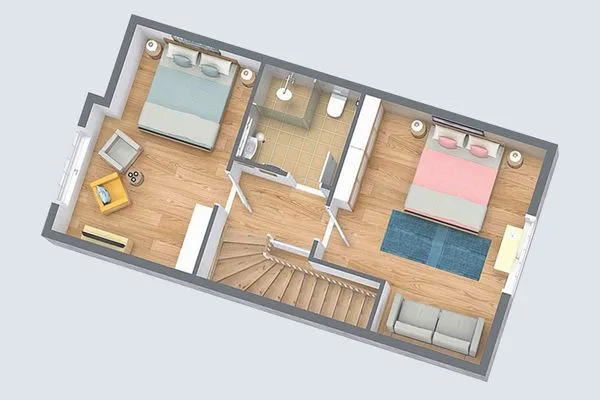 Grundriss  Ferienhaus Nordwind