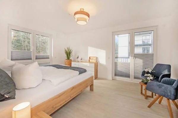 Schlafzimmer  Ferienwohnung Meerzeit