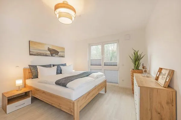 Schlafzimmer  Ferienwohnung Meerzeit