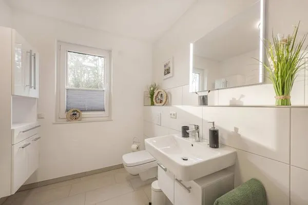 Badezimmer  Ferienwohnung Meerzeit