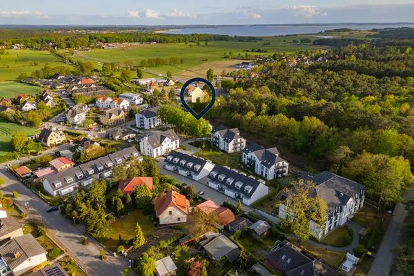 Vogelperspektive  Ferienwohnung Meerzeit