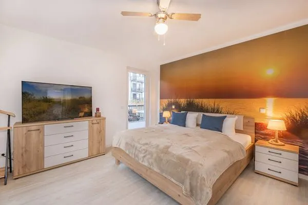 Schlafzimmer  Ferienwohnung Lieblingsort