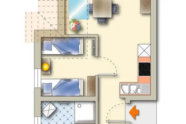 Grundriss  von Witte 2.