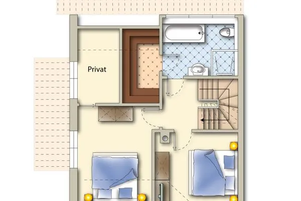 Grundriss  Haus Pinguin